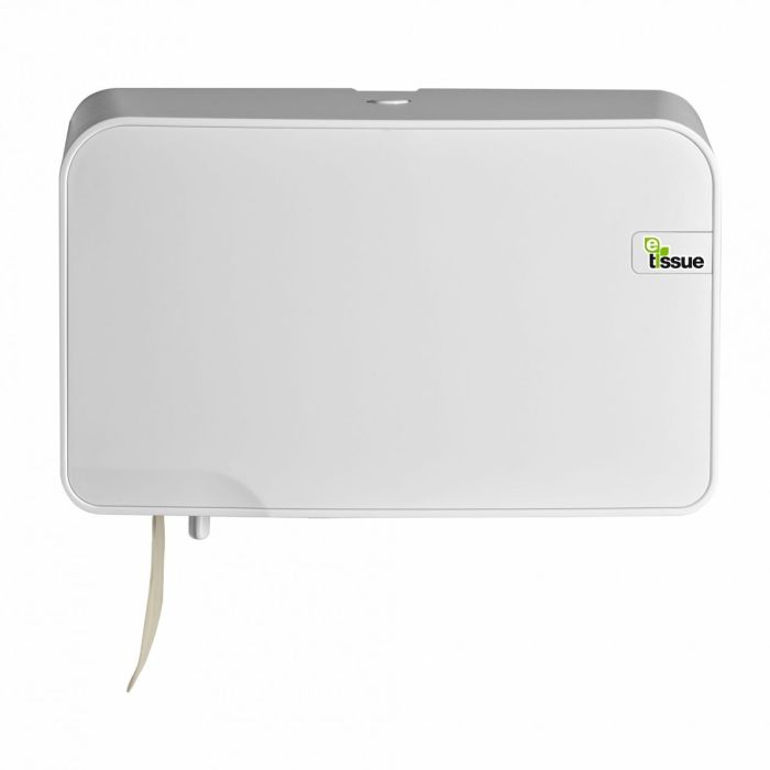 E-Tissue White traditioneel Toiletrolhouder Duo compact (447002)