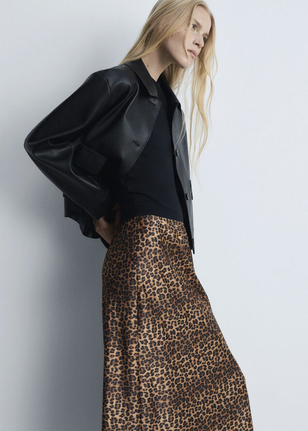 MANGO SKIRT. -- BOMBI2 Brown
