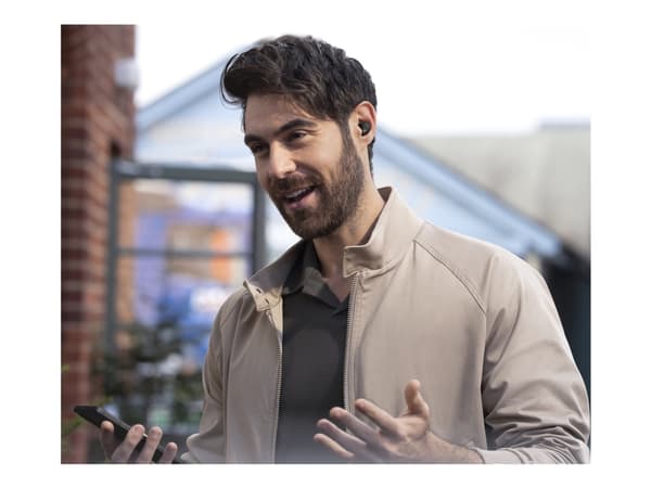 Sony WF-1000XM5 - True wireless-hodetelefoner med mikrofon - i øret - Bluetooth - aktiv støydemping - svart