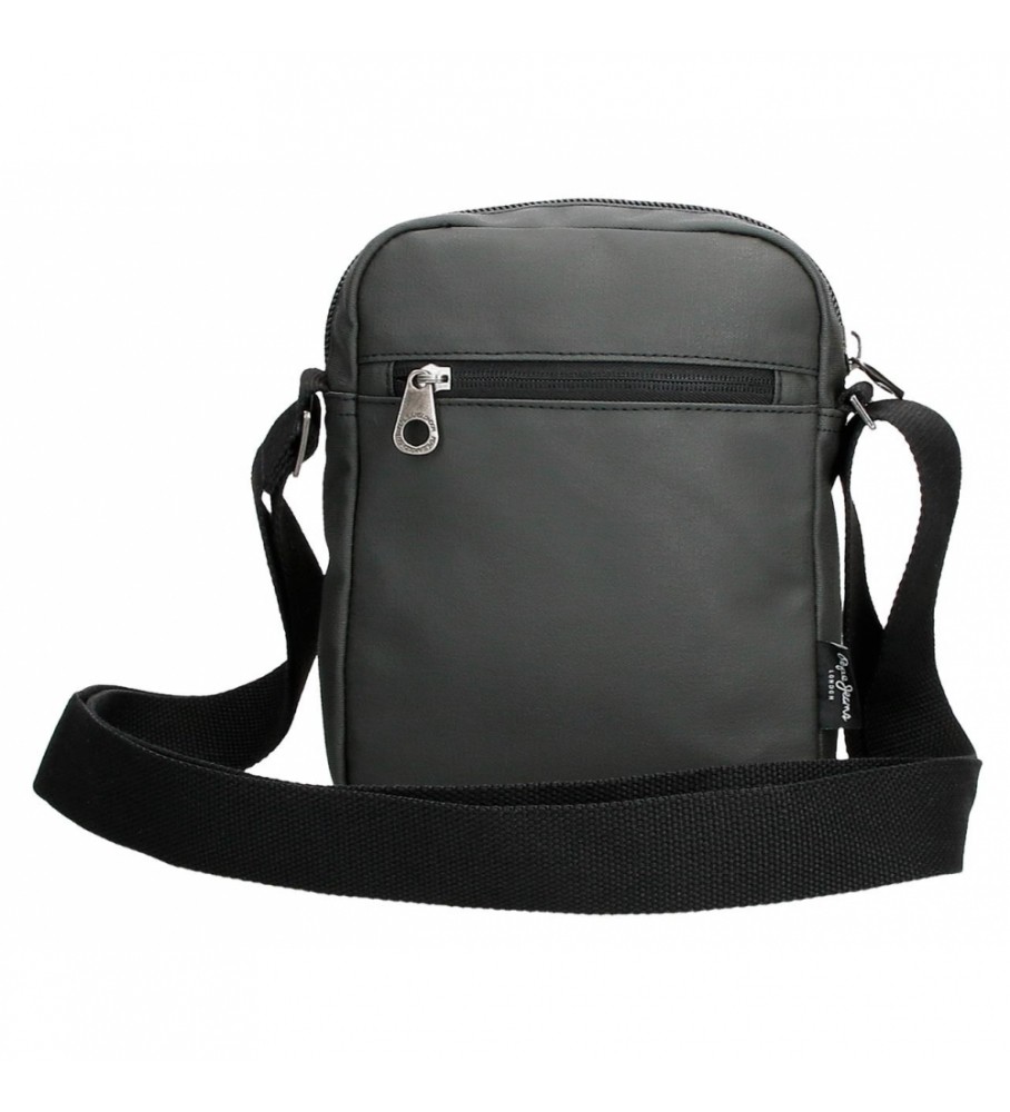 Bolsa de ombro média com dois compartimentos Pepe Jeans Truxton cinza