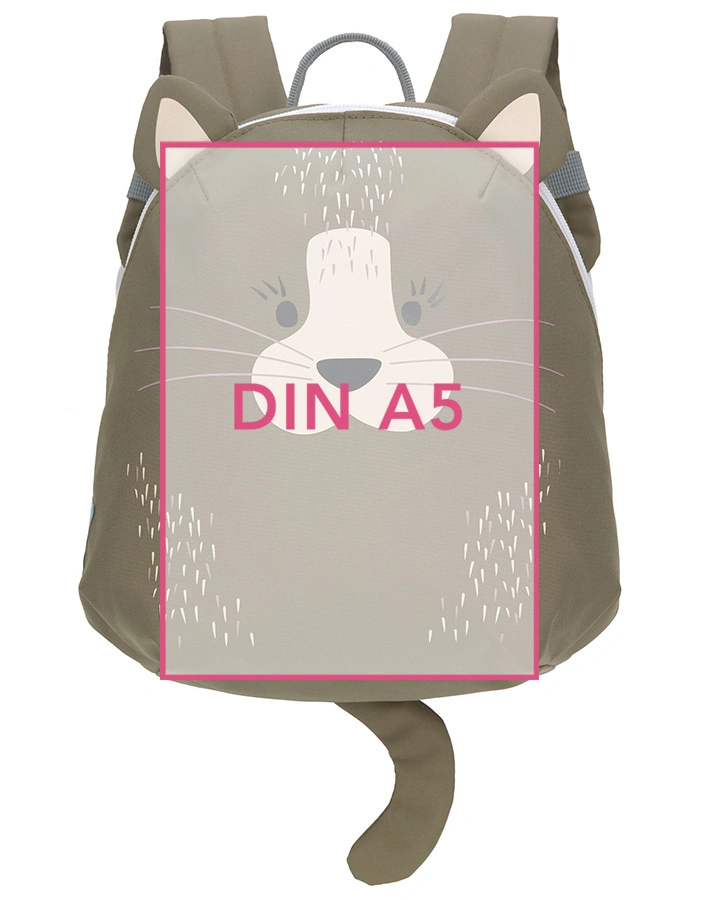 Kinderrucksack ABOUT FRIENDS – CAT (20x9,6x24) in grau