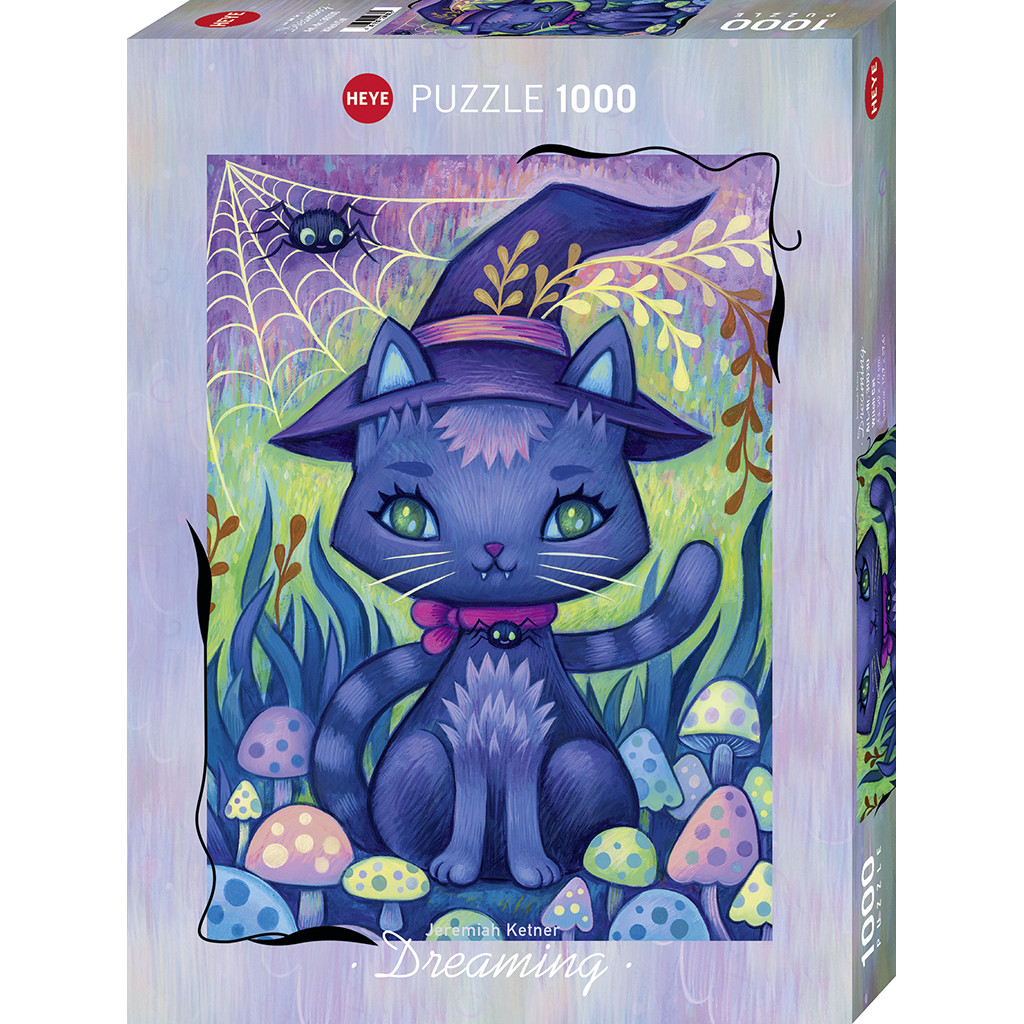 Puzzle - Dreaming Witch Cat - 1000 Pièces
