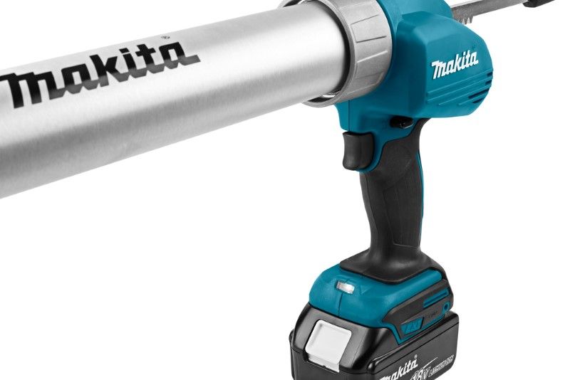 Makita DCG180RTX 18V Lijm- en kitspuit 1x (5.0 Ah ) accu, 1 snellader, koffer, patroonhouder 215 mm en 600 ml