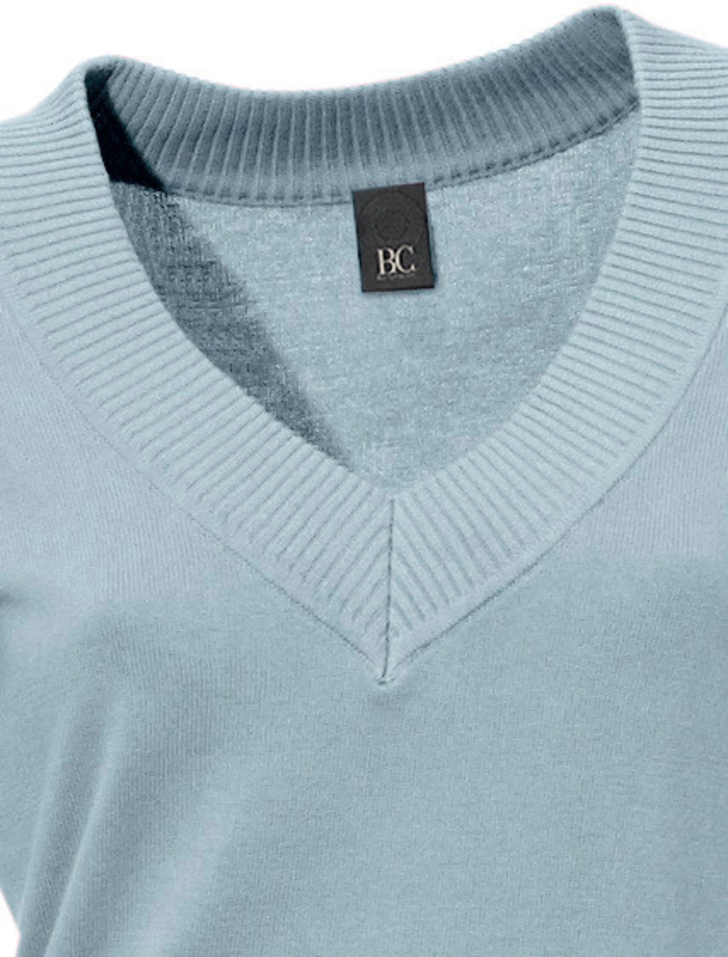 heine V-Pullover in bleu