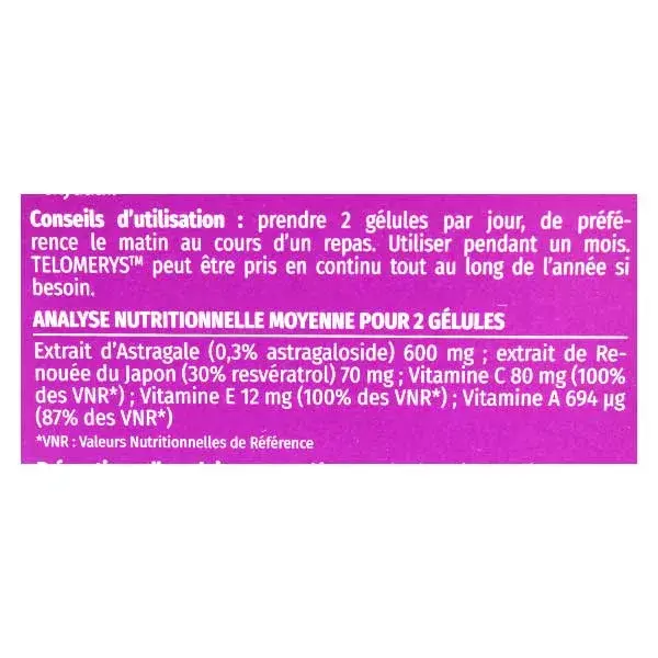Phyto Research Telomerus 60 cápsulas