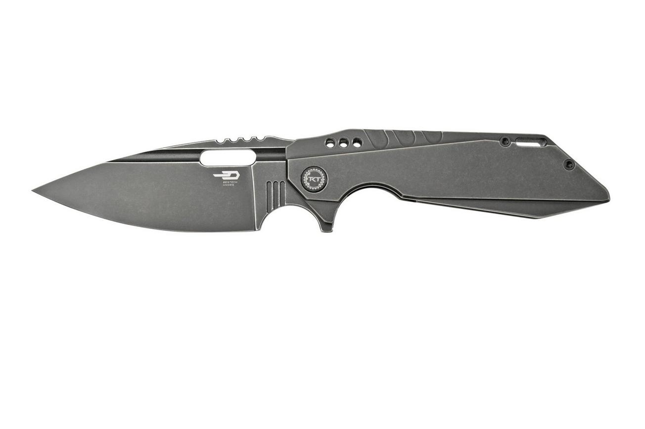 Bestech Shodan BT1910B Black Stonewash zakmes, Todd Knife & Tool design