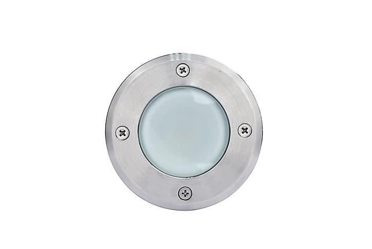 Lumière au sol Flax LED intégrée 500lm IP65 et IP67 GoodHome rond chrome