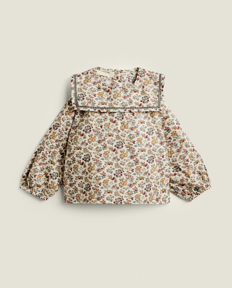 CAMISA INFANTIL COM ESTAMPA FLORAL