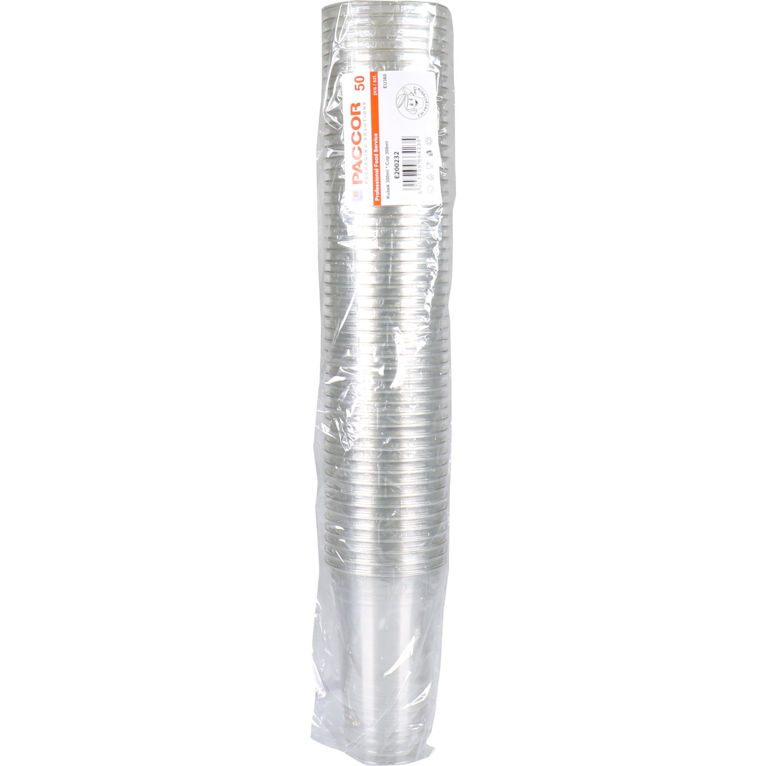 Glas, gerecycled PET, 128mm, 0.3l, transparant