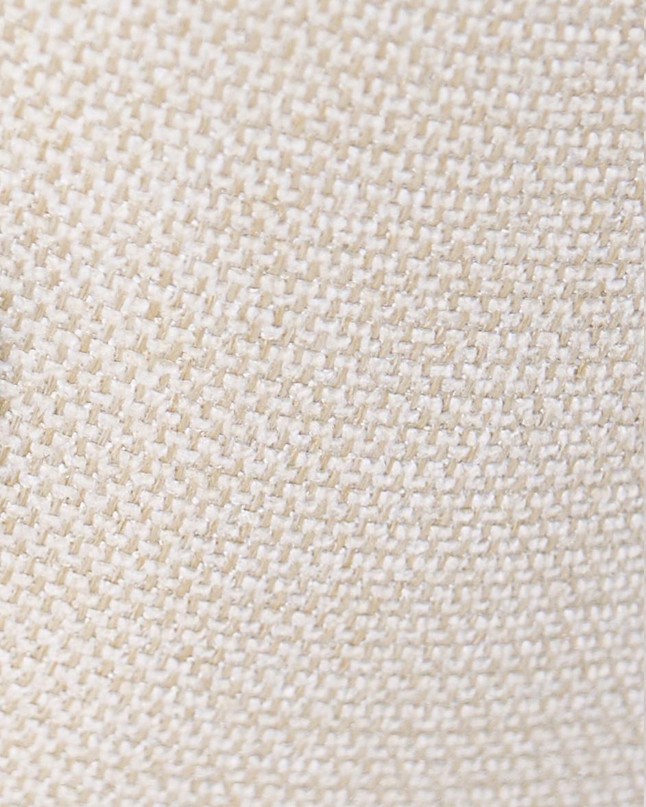 Oorfauteuil VEJLE met voetenbank Stof Lichtbeige