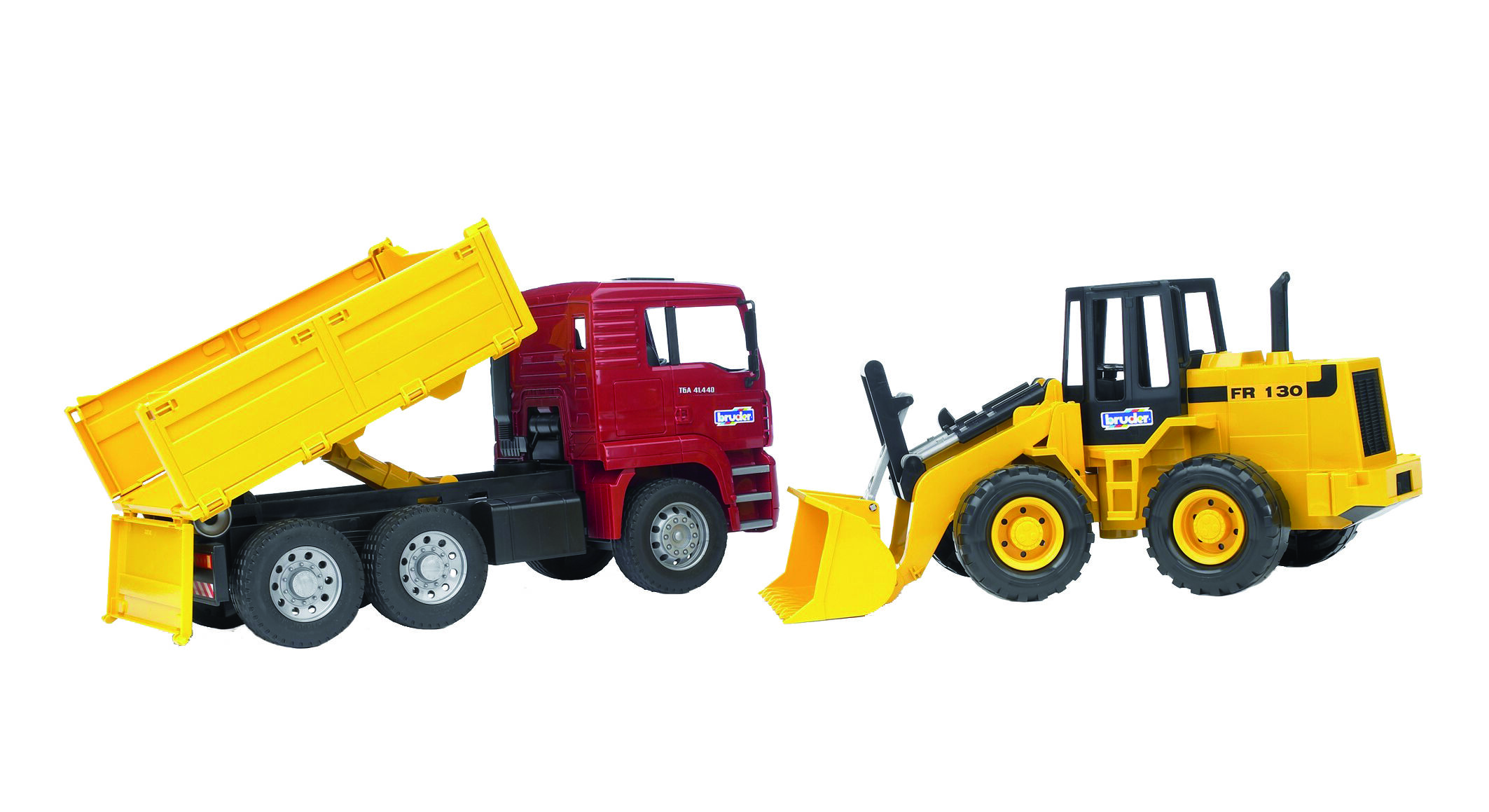 Bruder Man Kipper met Shovel - Vrachtwagen