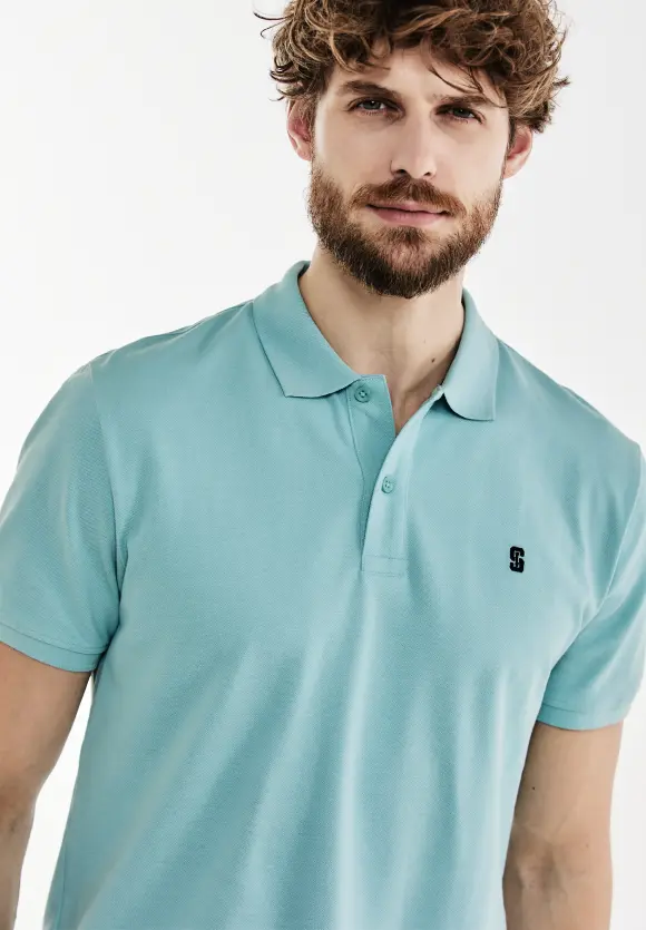 Piquée Poloshirt - aurora turquoise