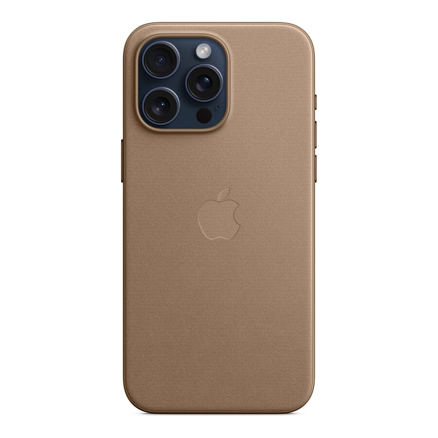 Apple Coque en tissage fin avec MagSafe pour iPhone 15 Pro Max - Taupe