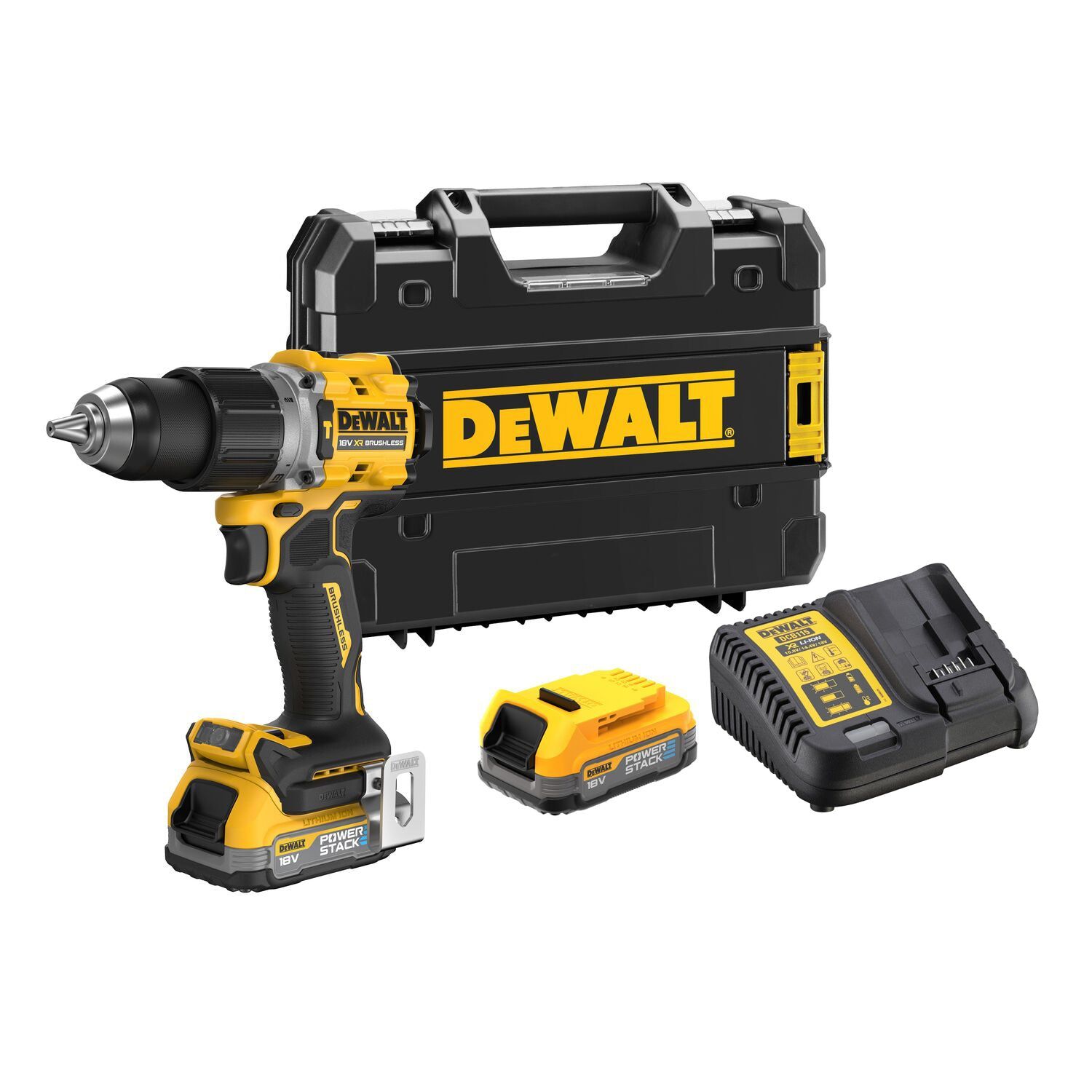DeWALT DCD805E2T Compacte accu klop-/schroefboormachine 18V XR 1.7Ah POWERSTACK in TSTAK