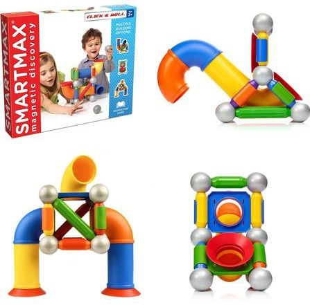 SmartMax - Click & Roll - Magnetisch Bouwspel - Knikkerbaan - Educatief Speelgoed 3-6 Jaar