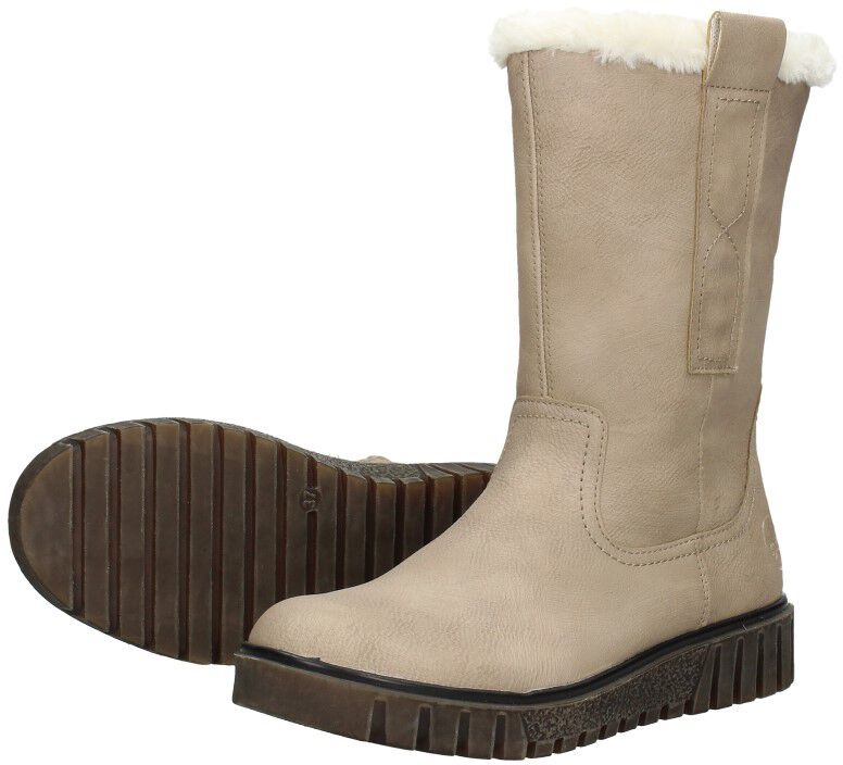 Rieker Enkellaarsjes Plat beige