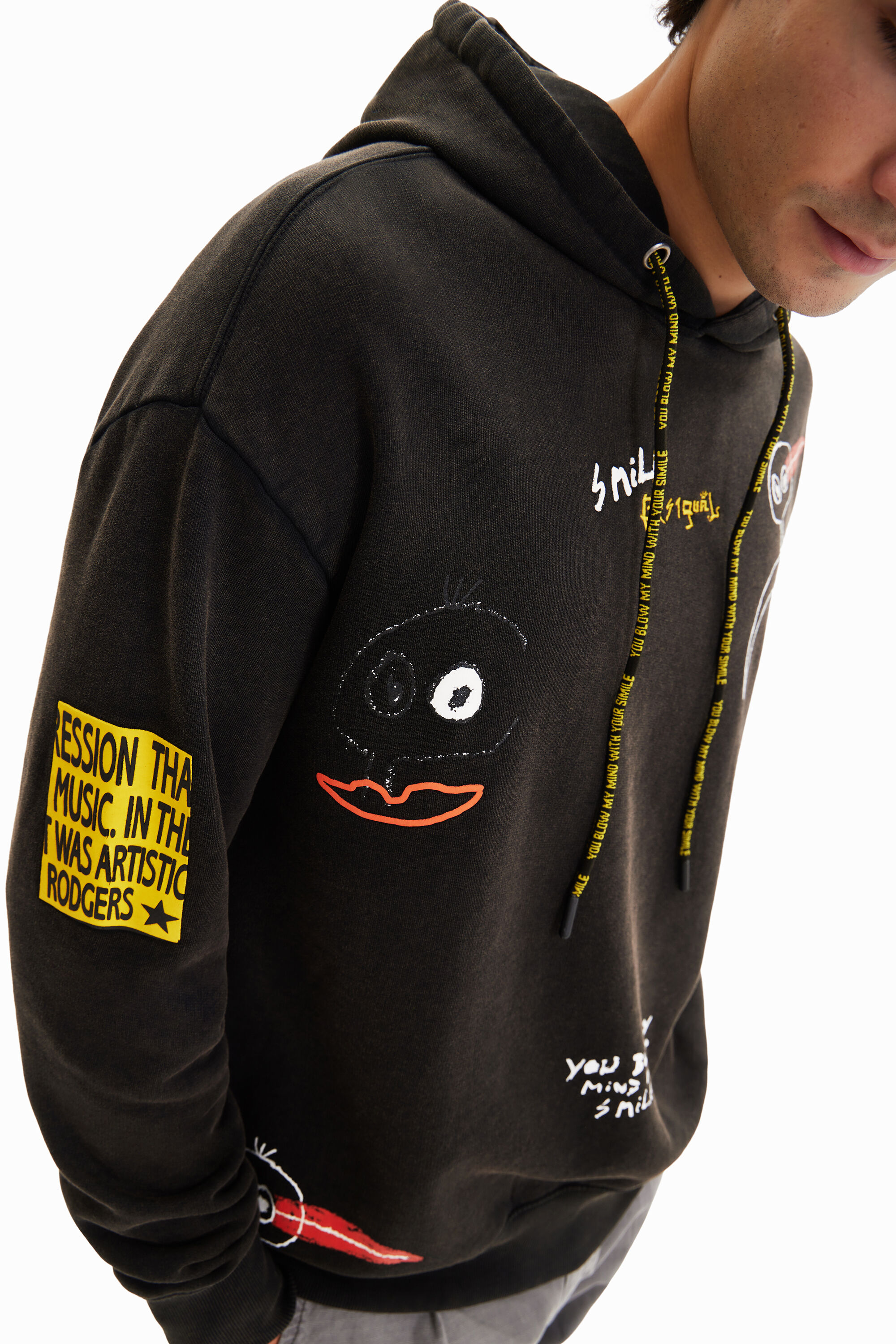 Sweat-shirt capuche oiseaux