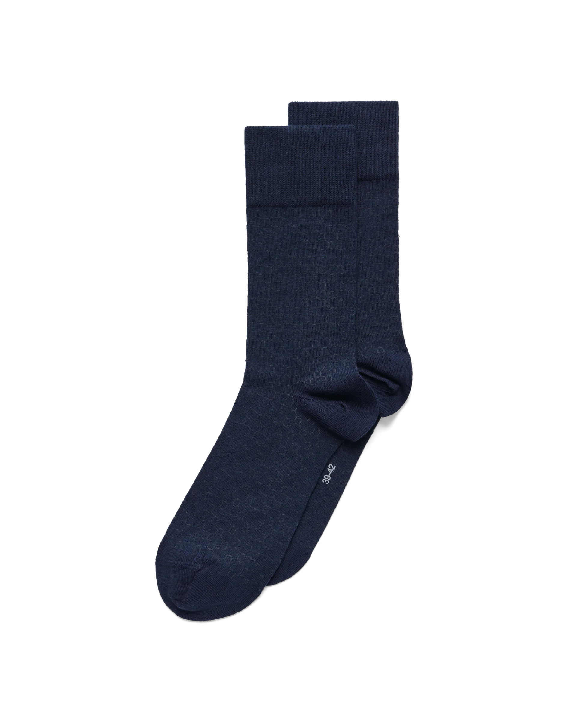 ECCO Classic Honeycomb Mid Cut Herren Halbhohe Socken Marineblau