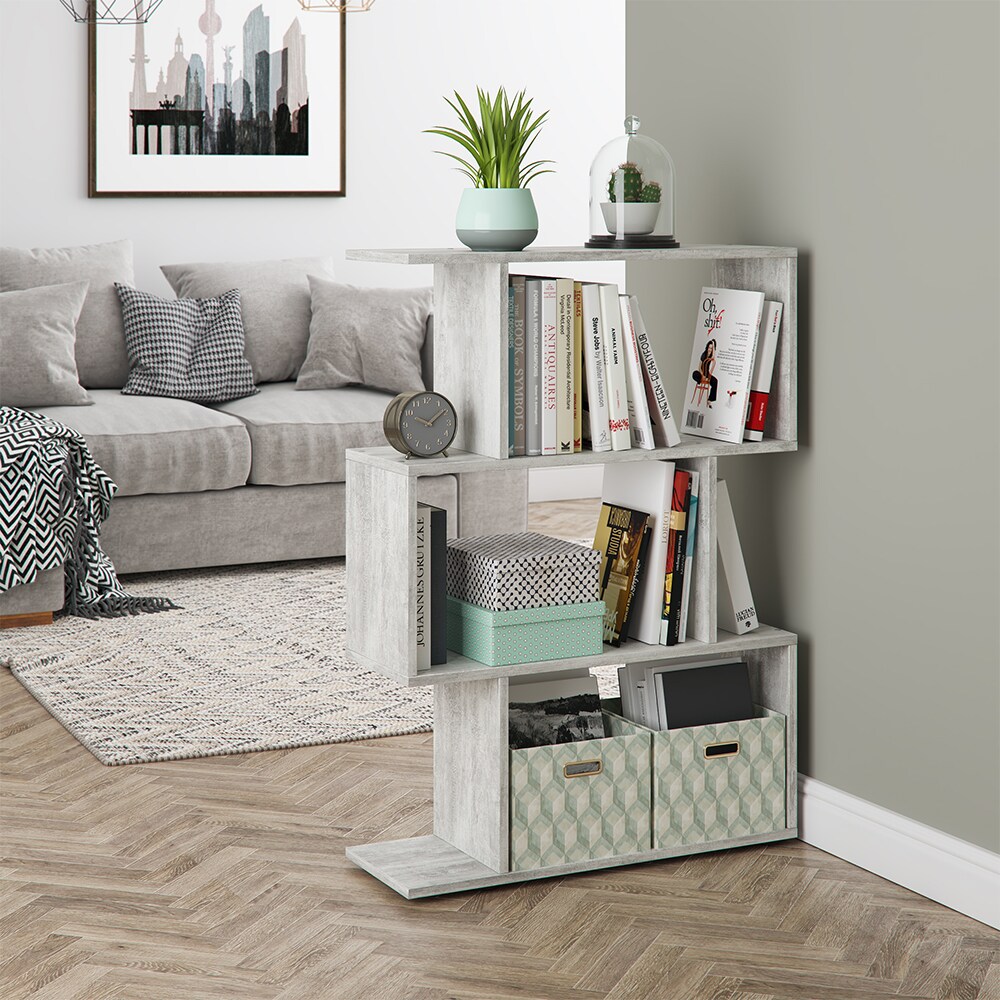 VICCO Raumteiler LEVIO Beton Regal Bücherregal Standregal Hochregal Wandregal