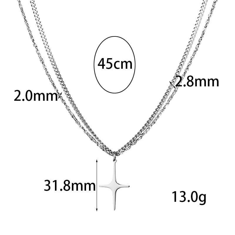 Tenri - gelaagde ketting met sterhanger