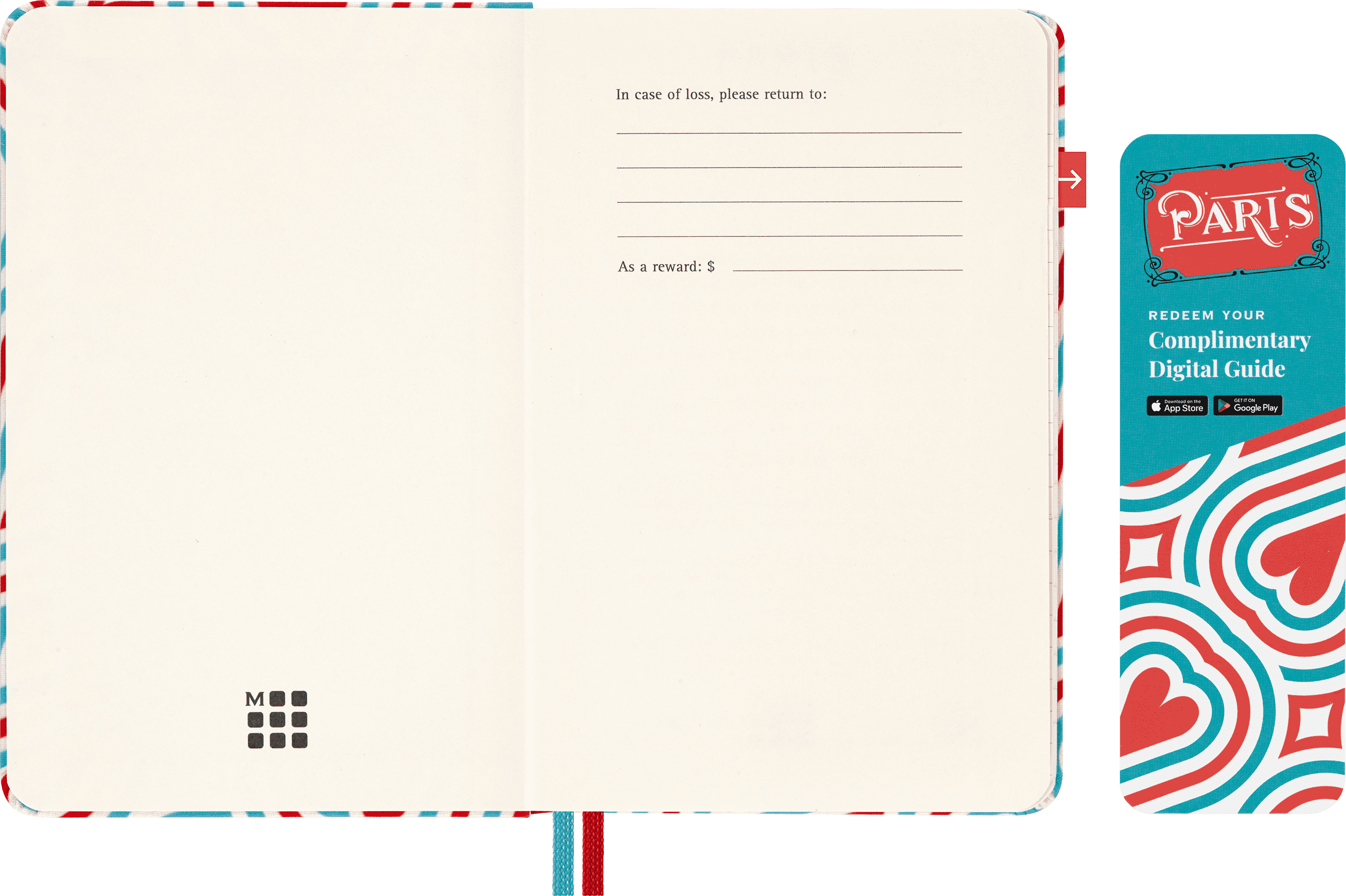 Paris Travel Guide LUXE x Moleskine Paris City Notebook, Hard Cover