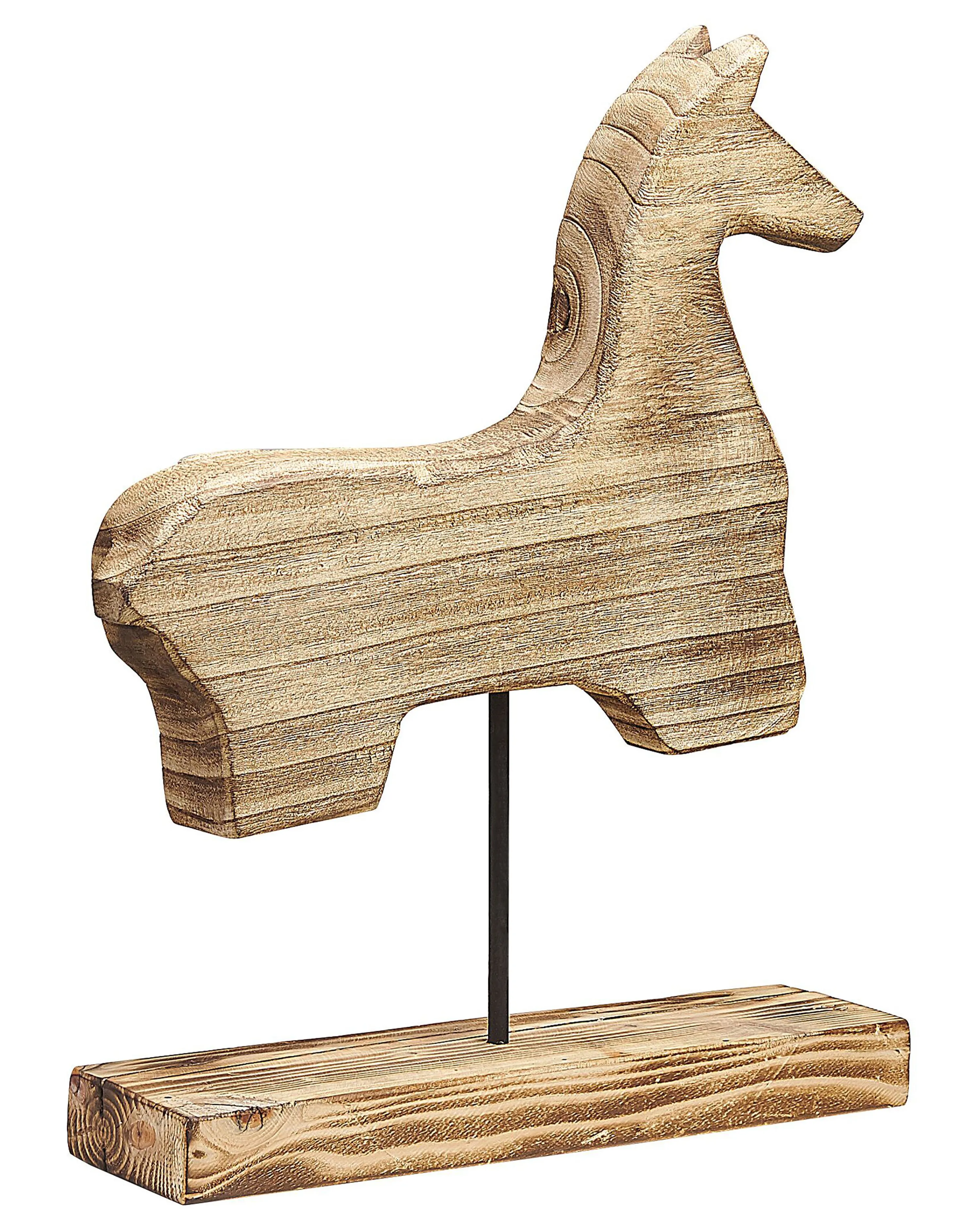 Figuur Paard COLIMA Paulowniahout Lichtbruin