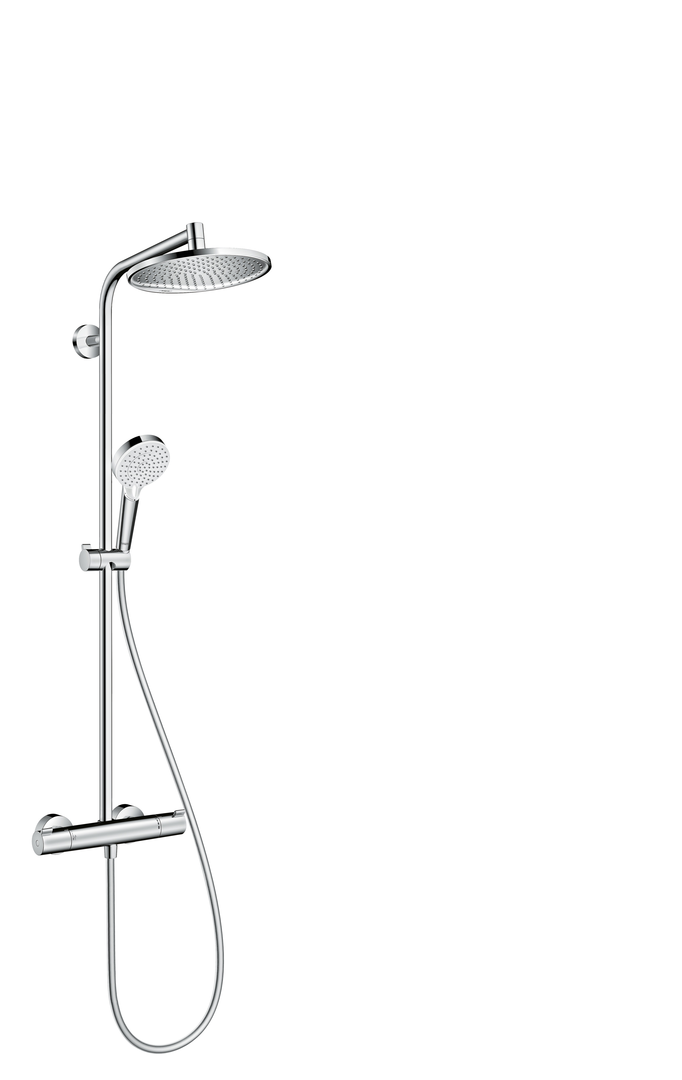 Hansgrohe Crometta S opbouw regendouche met thermostaat chroom