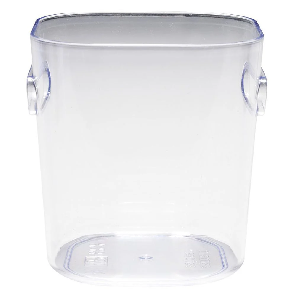 Bac de rangement transparent avec poignée