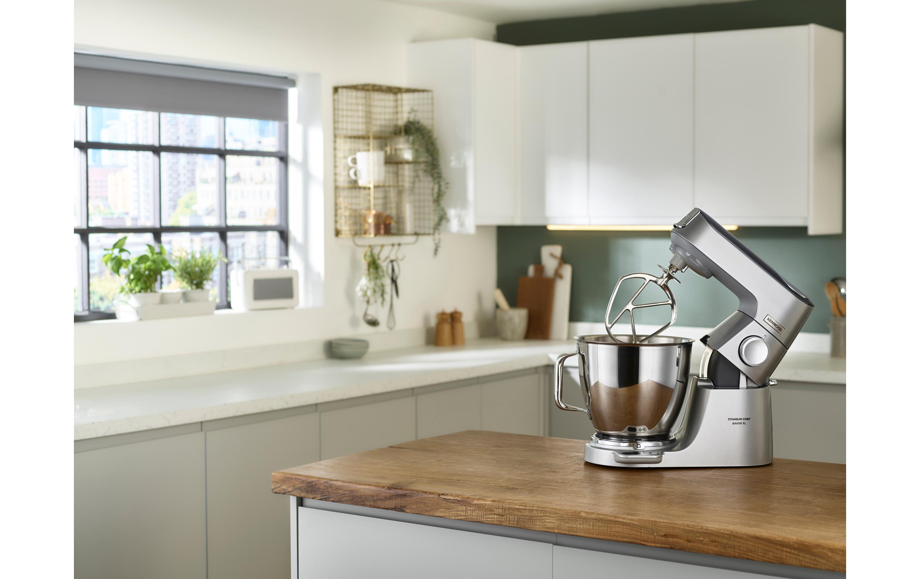 Küchenmaschine Chef Baker XL KVL85.004SI Silber<br>Küchenmaschine mit integrierte Waage und Timerfunktion