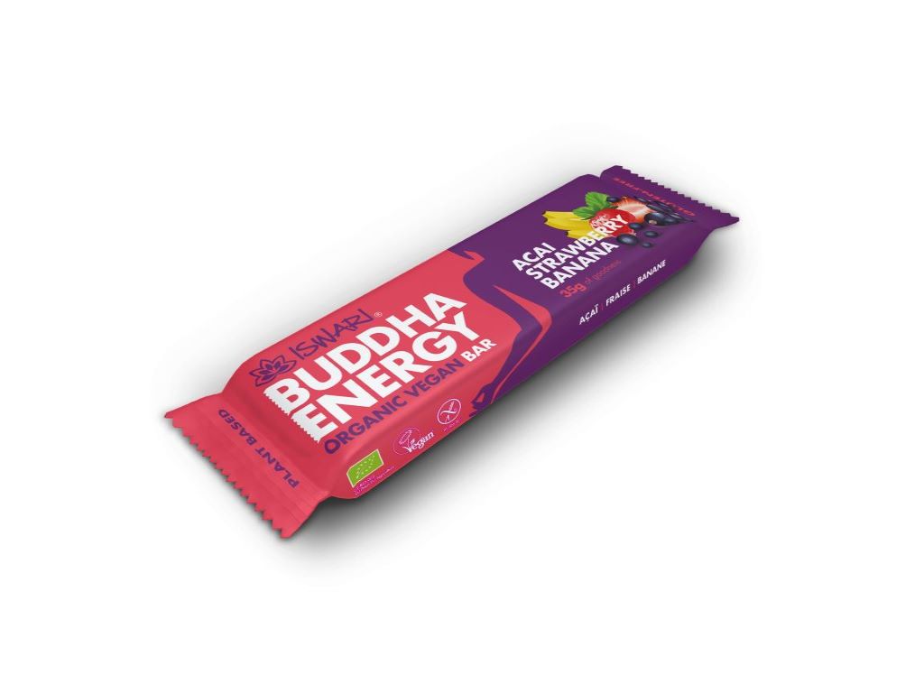 BARRA ISWARI ENERGÉTICA AÇAÍ MORANGO E BANANA BIO 35 G