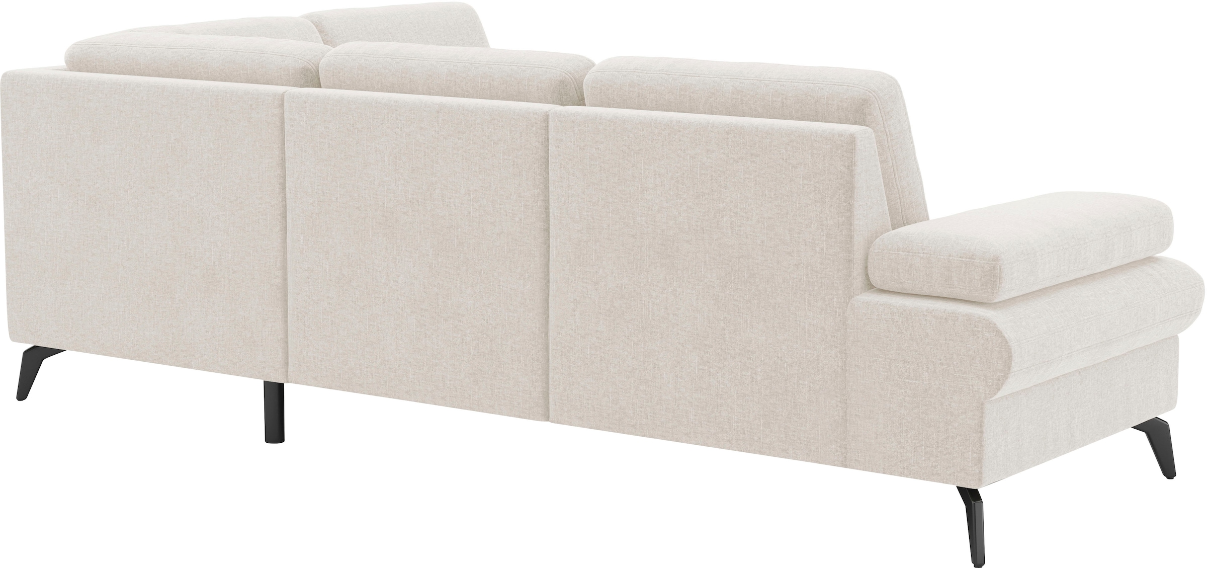 sit&more Ecksofa »Morris Jubi L-Form, B: 238 cm« mit Armteilfunktion & 1 Zierkissen, optional Bettfunktion