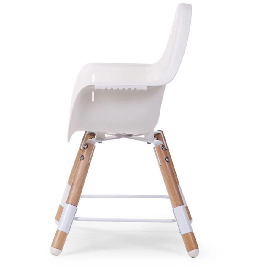 CHILDHOME Hochstuhl Evolu 2 natur  weiß 2 in 1 + Ring