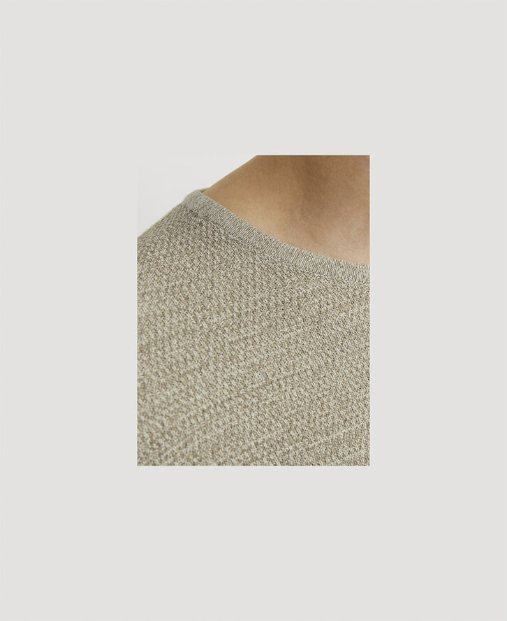 Jack & Jones JJEGEORGE KNIT CREW NECK NOOS Coriander/w. cloud dancer