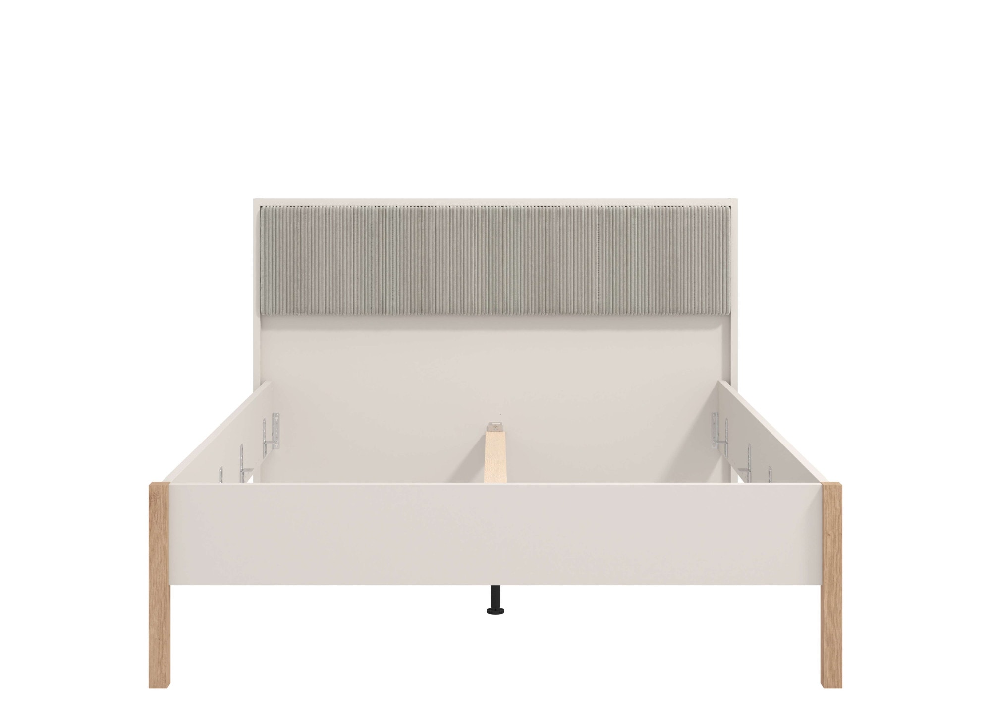Home affaire Bett »Belfort Bett, mit gepolstertem Kopfteil, bezogen mit weichem Cordstoff« 160 oder 180x200cm, FSC®-zertifiziert, Trendfarbe cashmere