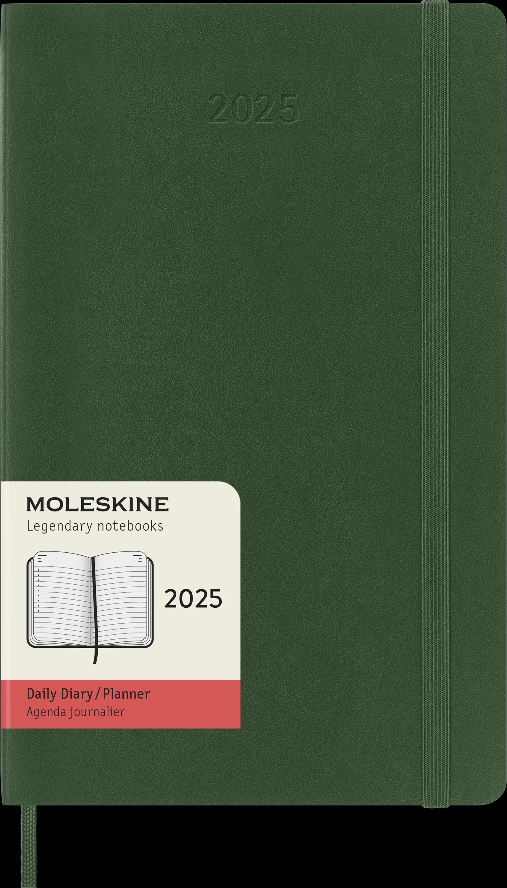 Moleskine 12 Monate Tageskalender 2025, Large/A5