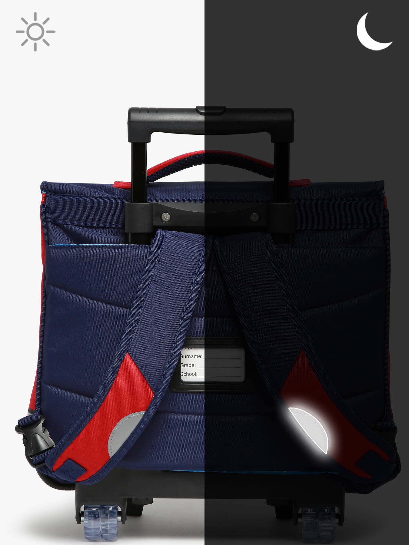 Cartable  roulettes 2 compartiments SNOWBALL