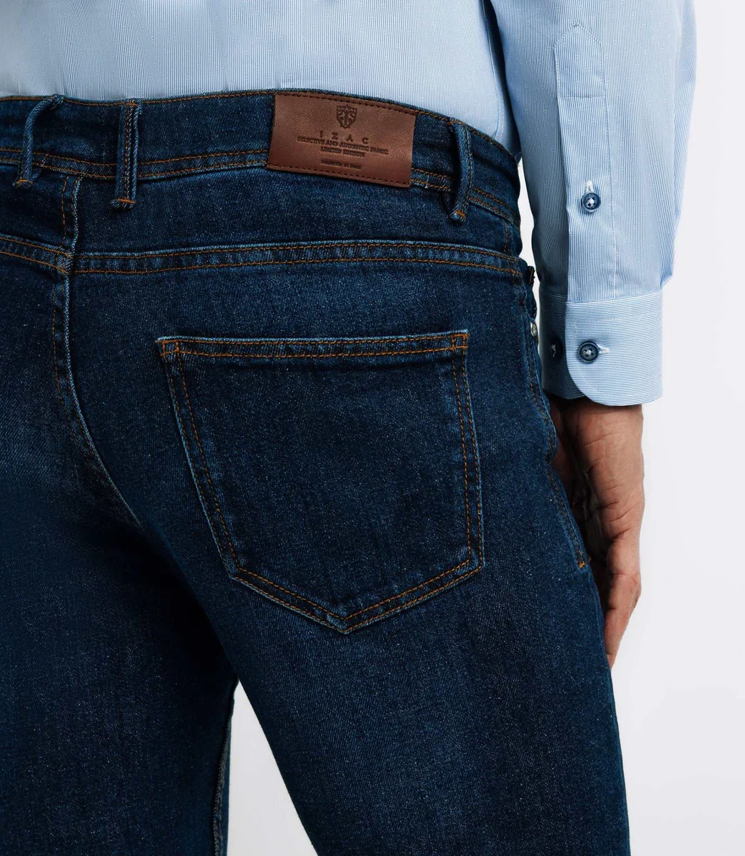 Jean 5 poches bleu moyen
