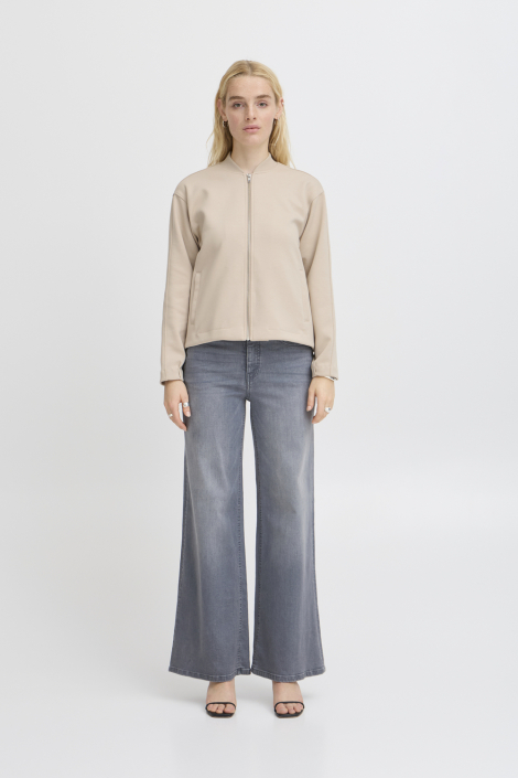 Ichi beige dames vest