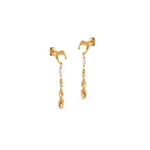 ENAMEL Copenhagen Sienna Øreringe, Gold Plated