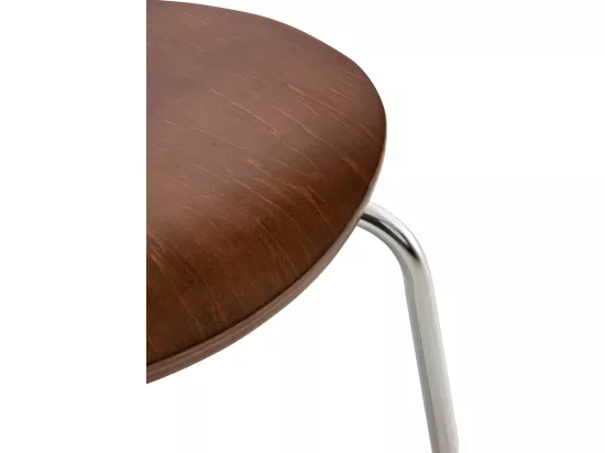 Lot de 16 Chaise de conférence - Bois - Marron - DIEGO