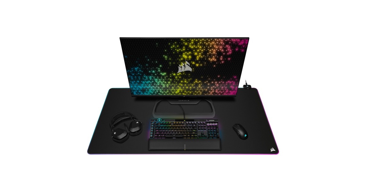 CorsairMM700 RGB Extended 3XL gaming muismat  (Zwart, RGB leds)