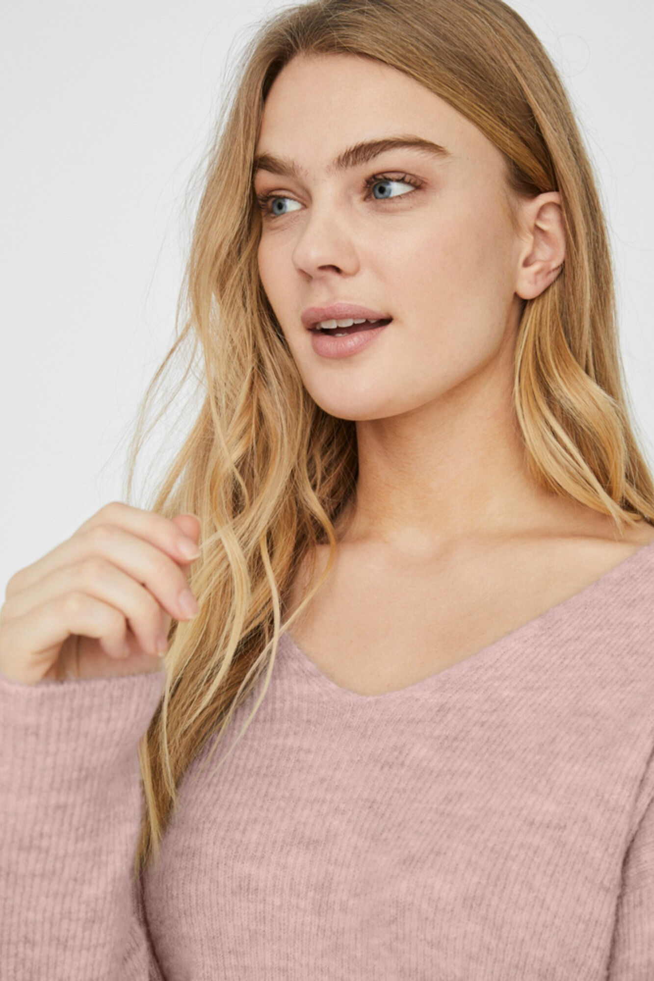 Camisa básica de malha - Rosa