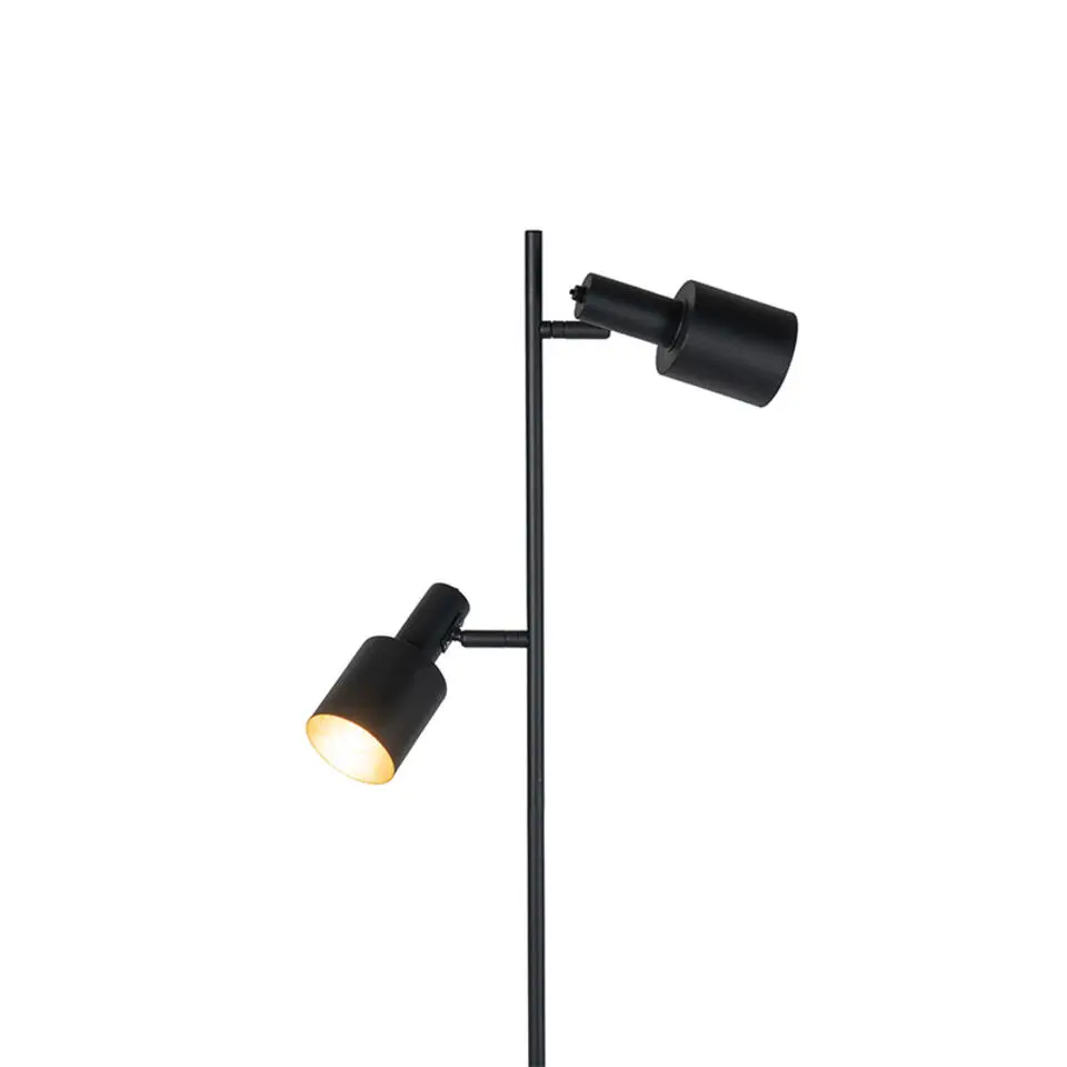 Qazqa vloerlampen stijn zwart e27