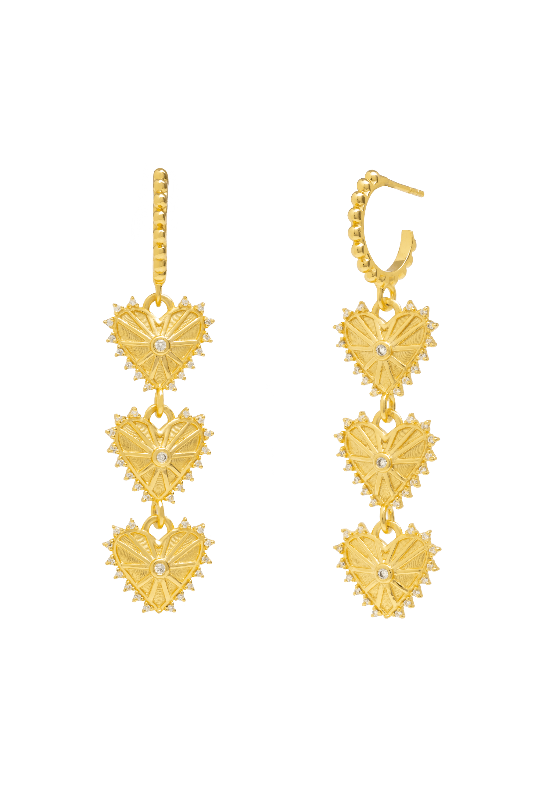 SYNERGY - Boucles d'oreilles coeur | Multicolore
