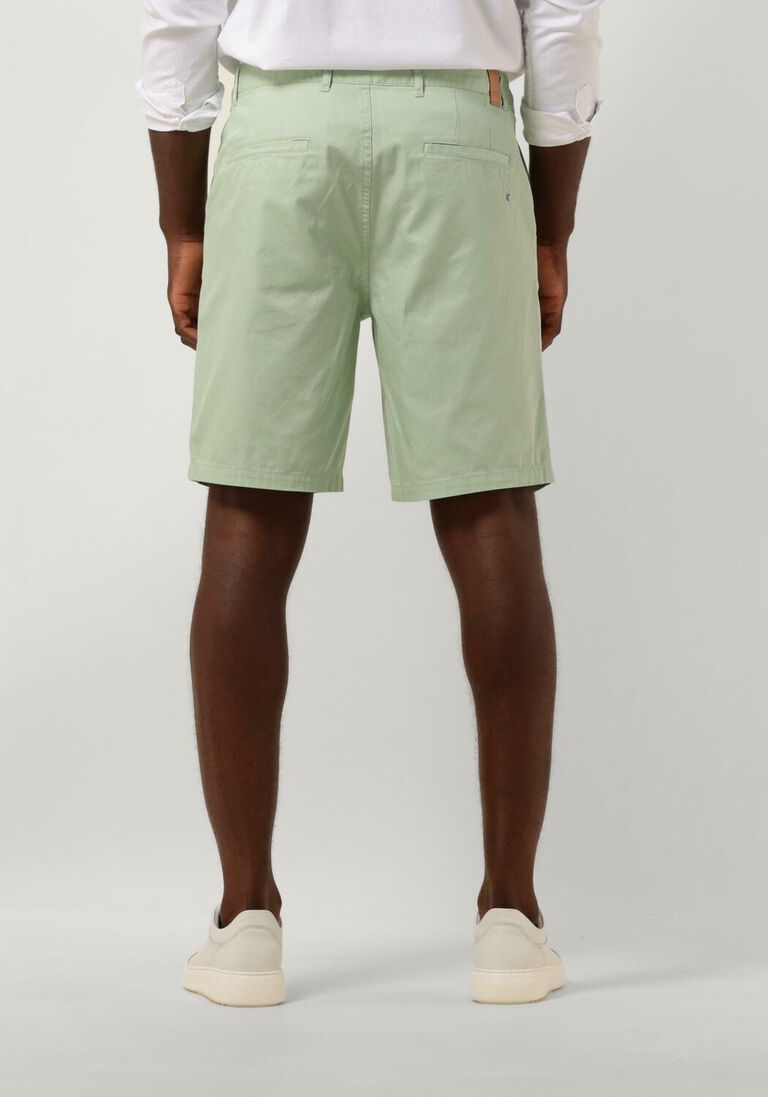 SCOTCH & SODA groene scotch & soda korte broek stuart - garment-dyed cotton-blend twill short
