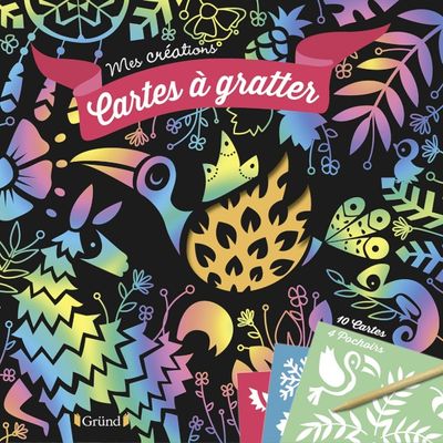 Cartes à gratter pochoirs