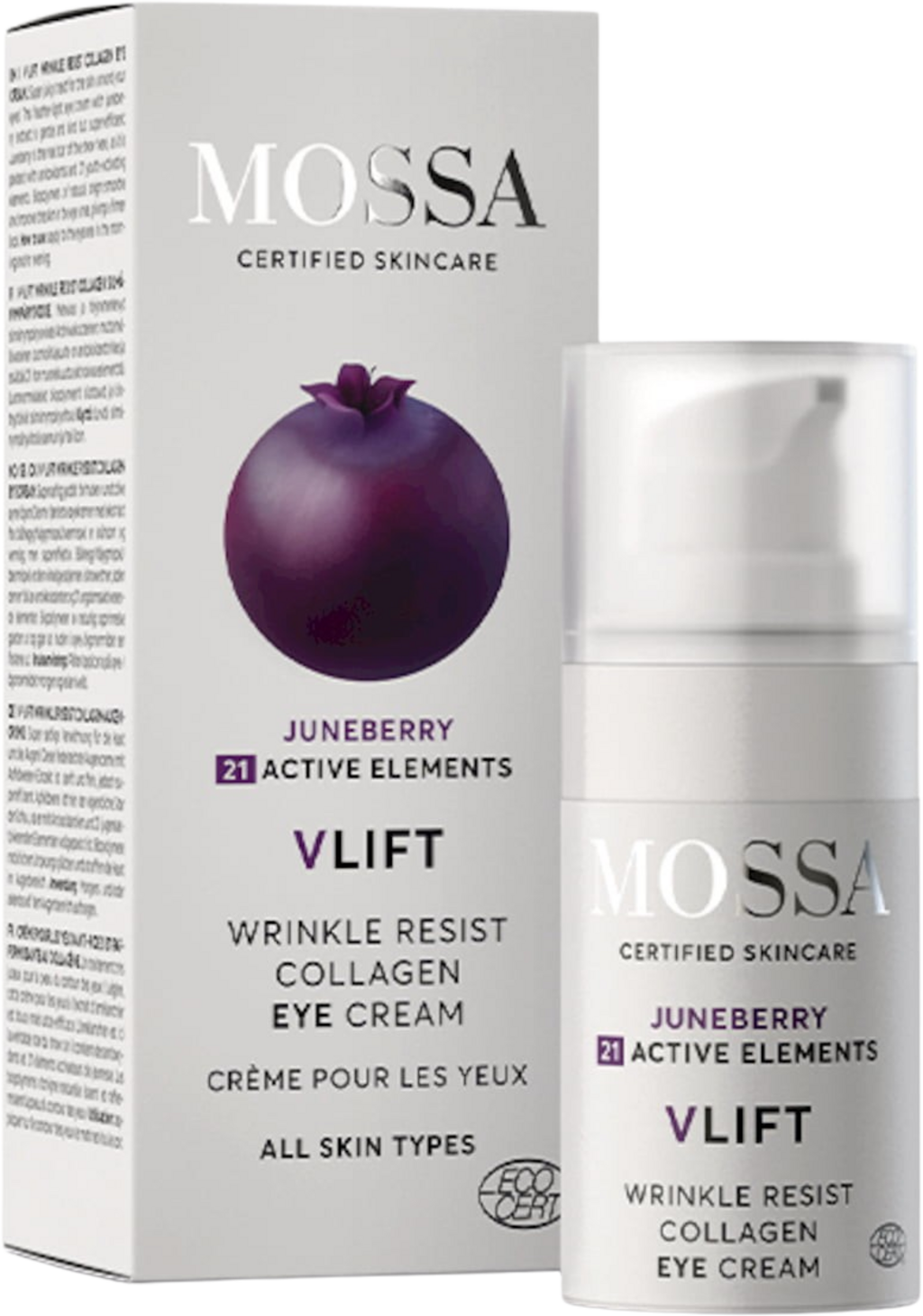 MOSSA  V-Lift Wrinkle Resist Collagen Eye Cream, 15 ml