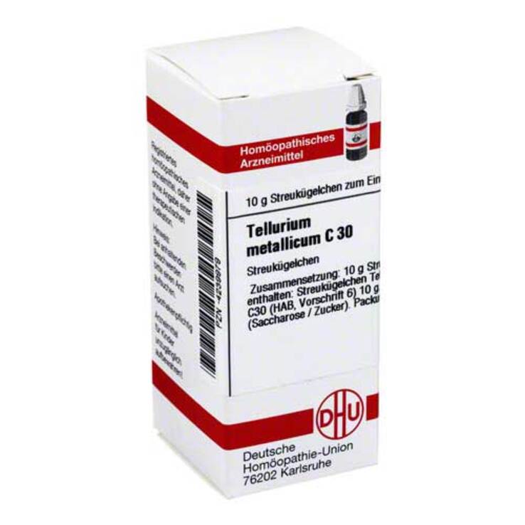 DHU Tellurium metallicum C 30 Gl, 10 g