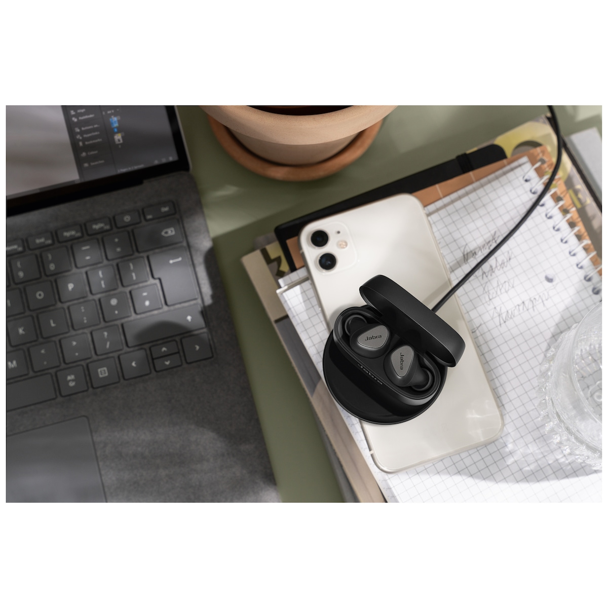 Jabra Connect 5t helt trådløse in-ear hodetelefoner (titanium black)