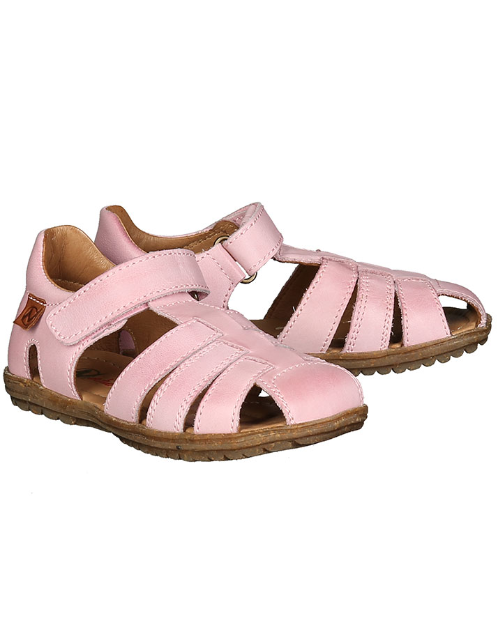 Leder-Sandalen SEE mit Zehenschutz in rosa